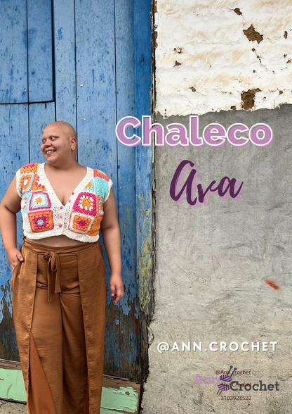 🧶 Chaleco Ava– Taller Digital Paso a Paso