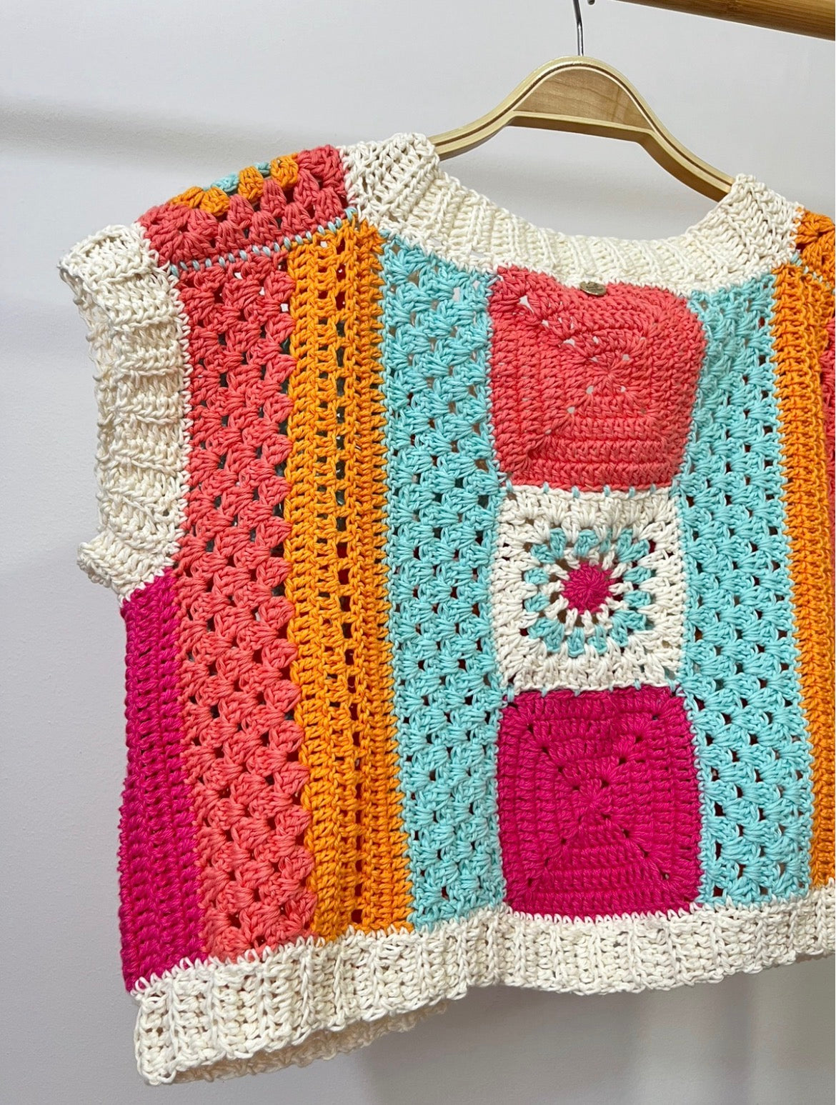 🧶 Chaleco Ava– Taller Digital Paso a Paso