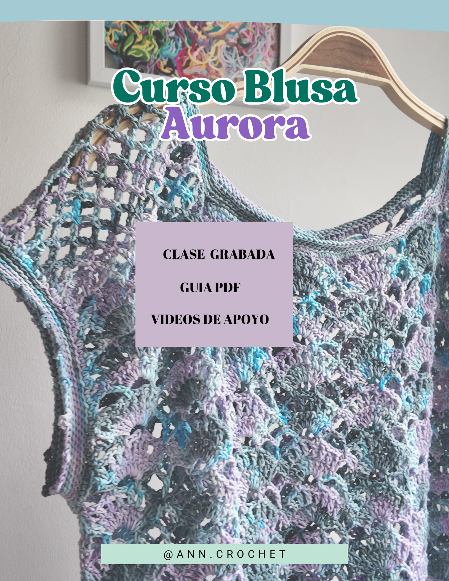 🧶 Curso Grabado: Blusa Aurora – Disponible para todo el mundo